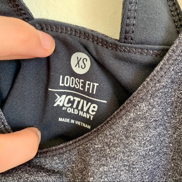 Old Navy Gray Waist Tie Active Tank Top - Picture 7 of 13